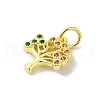 Brass Micro Pave Cubic Zirconia Charms KK-M283-27D-02-2