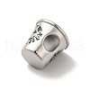 Mother's Day 304 Stainless Steel Enamel European Beads STAS-G308-06P-3