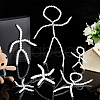   6Pcs 6 Style Plastic Action Figure Movable Skeleton DIY-PH0020-90-5