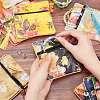   10Pcs 10 Colors Retro Square Cloth Zipper Pouches ABAG-PH0001-31-3