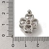Rack Plating Brass Micro Pave Cubic Zirconia Pendant KK-H485-40P-03-3