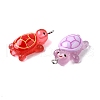 Turtle Transparent Resin Pendants RESI-M053-02-2