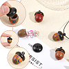 CHGCRAFT 4Pcs 4 Styles Wooden Acorn Box Jewelry Pendants WOOD-CA0001-65-4
