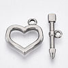 Non-Tarnish 304 Stainless Steel Toggle Clasps STAS-N087-06-1