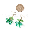 304 Stainless Steel Glass Dangle Earrings EJEW-MZ00433-01-3