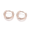 Ion Plating(IP) 304 Stainless Steel Huggie Hoop Earrings EJEW-F111A-13mm-RG-1