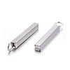 Tarnish Resistant 201 Stainless Steel Pendants STAS-L214-08P-2