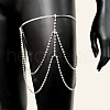 Alloy Crystal Rhinestone Layered Tassel Leg Chains FS-WGAD058-02-2