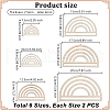 Basswood Crochet Frames DIY-WH0304-938C-2