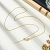 1mm Rack Plating Brass Cable Chain Adjustable Slider Necklaces for Women Men MAK-L044-03G-3