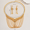 Vintage Alloy Hollow Multilayer Tassel Earrings & Necklaces Set for Banquet Bride LS7583-2