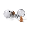 Round Glass Cork Bottles Ornament GLAA-D002-03E-2