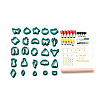PP Plastic Clay Earring Cutters Set DIY-G082-03A-1