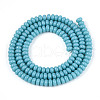 Opaque Spray Painted Glass Beads GLAA-ZX008-4mm-18R-2