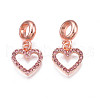 Rack Plating Alloy European Dangle Charms MPDL-N039-064-1