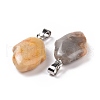 Natural Crazy Agate Pendants G-B041-03P-10-3