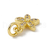 Brass Micro Pave Cubic Zirconia Charms ZIRC-F132-99G-3