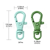 20Pcs Spray Painted Alloy Swivel Clasps FIND-YW0001-80-4