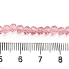 Transparent Baking Paint Glass Beads Strands X1-DGLA-A034-T4mm-D08-4