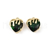 Brass Micro Pave Cubic Zirconia Charms KK-R226-06G-2