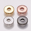 Brass Micro Pave Cubic Zirconia Bead Spacers ZIRC-K074-11A-01-1