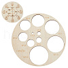 AHADERMAKER 2Pcs 2 Styles Wood Measuring Tool for Toy Car Tire TOOL-GA0001-92-1