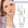 Beebeecraft 20 Pairs Brass Earring Hooks KK-BBC0016-18-2