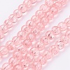 Spray Painted Crackle Glass Beads Strands CCG-Q001-6mm-03-1