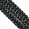 Natural Black Onyx Round Bead Strands G-L271-02-8mm-2