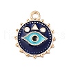 Alloy Enamel Pendants PALLOY-k253-07G-1