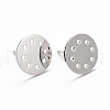 Rack Plating Brass Earring Findings KK-C237-06P-1