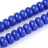 Opaque Spray Painted Glass Beads GLAA-ZX008-8mm-18D-1