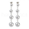 Brass Stud Earrings for Women EJEW-S225-02P-1