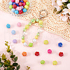 SOFPLATE 40Pcs 10 Colors UV Plating Iridescent Acrylic Beads MACR-SP0001-39-4