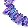 Natural Dyed Quartz Beads Strands G-G791-14Q-2