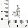 Rack Plating Brass Micro Pave Clear Cubic Zirconia Beads KK-U014-13P-4