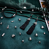   120Pcs 20 Styles Tibetan Style Alloy Cord Ends TIBE-PH0002-21-5