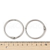 Non-Tarnish 304 Stainless Steel Loose Leaf Book Binder Hinged Rings STAS-S127-02P-04-3