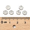 Brass Rhinestone Spacer Beads X-RSB04C14-2
