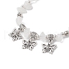 Natural Quartz Crystal Chip Beaded Bracelets BJEW-JB11819-03-3