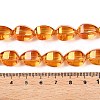 Electroplate Glass Beads Strands EGLA-T028-01G-4