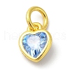 925 Sterling Silver Birthstone Charms STER-M0120-02F-G-1