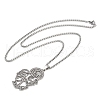 304 Stainless Steel Pendant Necklaces NJEW-K283-09P-2
