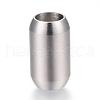 Tarnish Resistant 304 Stainless Steel Magnetic Clasps with Glue-in Ends STAS-G101-34P-1