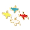 Eco-Friendly Rack Plating Brass Enamel Pendants KK-R143-03-1