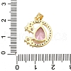 Brass Micro Pave Cubic Zirconia Pendants KK-K401-11G-3