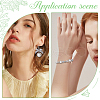 SUNNYCLUE 80Pcs 4 Styles Zinc Alloy Bead Frame FIND-SC0008-85-5