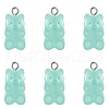 Transparent Resin Pendants HJEW-TAC0007-02G-1