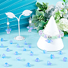 SOFPLATE 200Pcs Glass Bead Caps for Wind Chimes Making GLAA-SP0001-03D-4