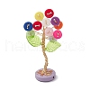 Resin Button Tree of Life Decorations PALLOY-JF03414-02-2